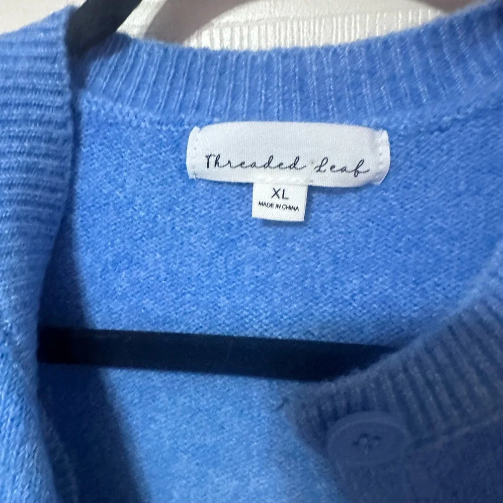 Blue Cardigan with Pocket Bows - Picture 3 of 3